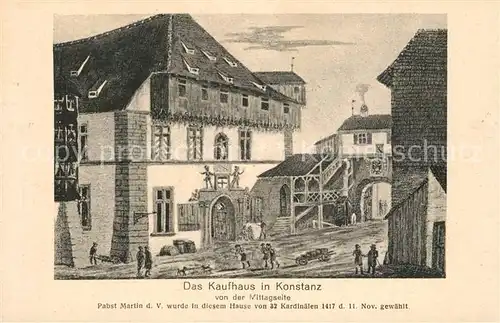 AK / Ansichtskarte Konstanz_Bodensee Kaufhaus Kuenstlerkarte Konstanz_Bodensee