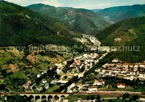 AK / Ansichtskarte Hornberg_Schwarzwald Fliegeraufnahme Ortsteil Schondelgrund Hornberg Schwarzwald