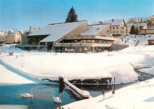 AK / Ansichtskarte Schonach_Schwarzwald Haus des Gastes Winterlandschaft Schonach Schwarzwald