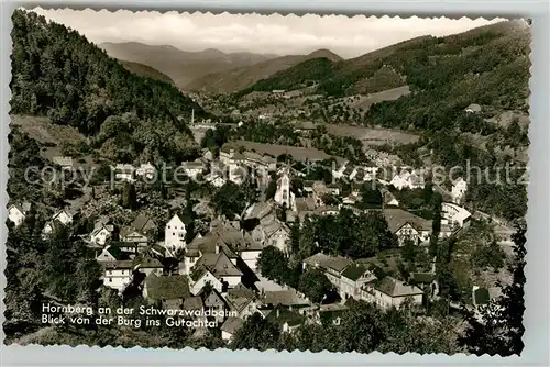 AK / Ansichtskarte Hornberg_Schwarzwald Blick von der Burg ins Gutachtal Hornberg Schwarzwald