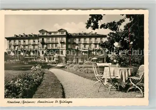 AK / Ansichtskarte Konstanz_Bodensee Sanatorium B?dingen Konstanz_Bodensee