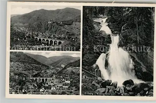 AK / Ansichtskarte Hornberg_Schwarzwald Viadukt Tribert Wasserf&#228;lle Hornberg Schwarzwald