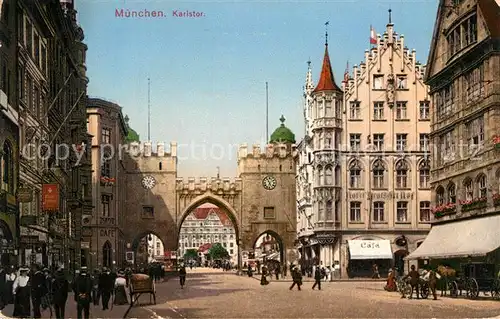 AK / Ansichtskarte Muenchen Karlstor Muenchen