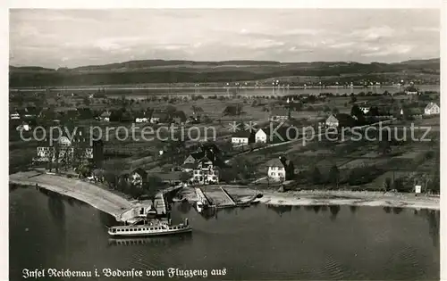 AK / Ansichtskarte Insel_Reichenau Fliegeraufnahme Insel Reichenau