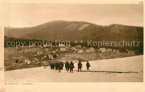 AK / Ansichtskarte Altweier Panorama Soldaten Serie Der Krieg 1914 15 in Postkarten Abteilung Deutschland Altweier