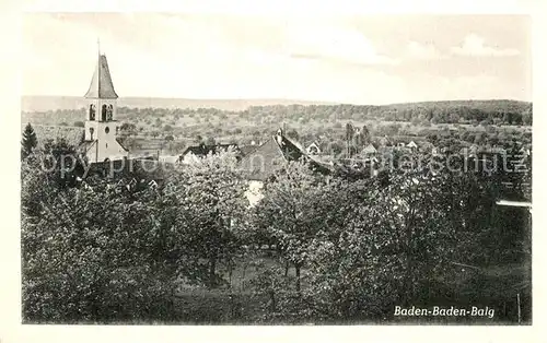 AK / Ansichtskarte Balg Ortsansicht mit Kirche Landschaftspanorama Balg