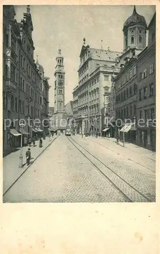 AK / Ansichtskarte Augsburg Rathaus Perlachturm Offizielle Festpostkarte 57. Generalversammlung der Katholiken Deutschlands Augsburg