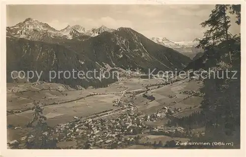 AK / Ansichtskarte Zweisimmen Panorama Zweisimmen