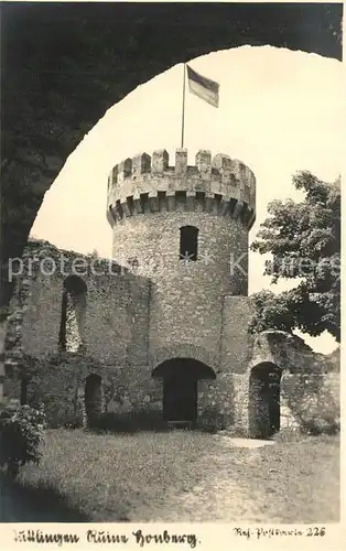 AK / Ansichtskarte Tuttlingen Ruine Honburg Tuttlingen