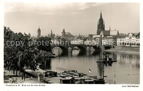 AK / Ansichtskarte Foto_Kellner_Rolf_Nr. 3918 Frankfurt am Main Alte Bruecke  Foto_Kellner_Rolf_Nr.