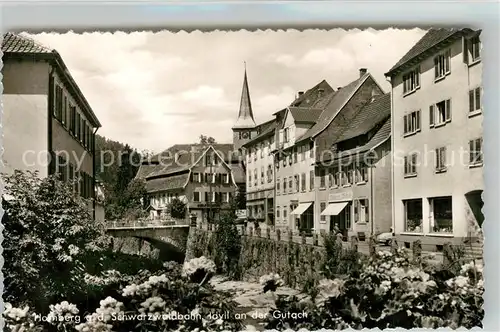 AK / Ansichtskarte Hornberg_Schwarzwald Panorama Gutach Hornberg Schwarzwald