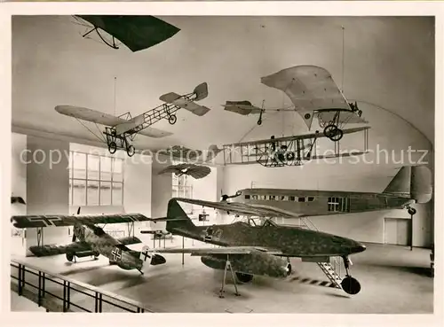 AK / Ansichtskarte Flugzeuge_Zivil Deutsches Museum Muenchen Abteilung Flugtechnik  Flugzeuge Zivil