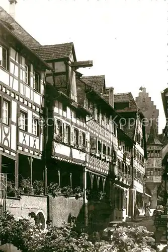 AK / Ansichtskarte Meersburg_Bodensee Fachwerkhaeuser Meersburg Bodensee