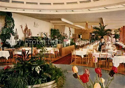 AK / Ansichtskarte Meersburg_Bodensee Strandhotel Wilder Mann Speisesaal Meersburg Bodensee