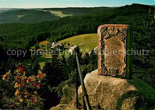 AK / Ansichtskarte Hornberg_Schwarzwald Blick vom Karlstein Hornberg Schwarzwald