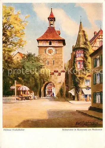 AK / Ansichtskarte Konstanz_Bodensee Schnetztor Konstanz_Bodensee