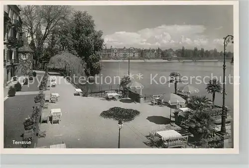 AK / Ansichtskarte Konstanz_Bodensee Insel Hotel Terrasse Konstanz_Bodensee