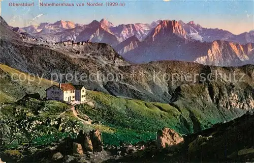 AK / Ansichtskarte Oberstdorf Nebelhornhaus von Norden Oberstdorf