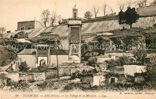 AK / Ansichtskarte Tlemcen Sidi Halour Le Village et la Mosque Tlemcen