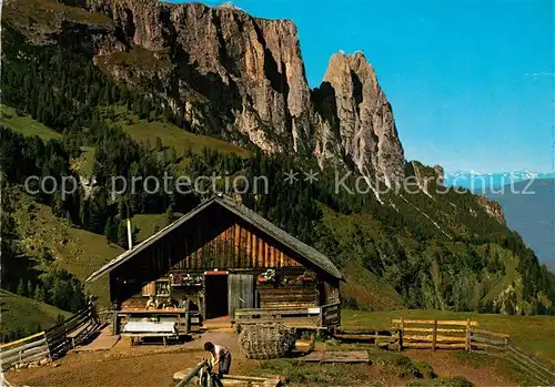 AK / Ansichtskarte Alpe_di_Siusi Saltnerhuette  Alpe_di_Siusi