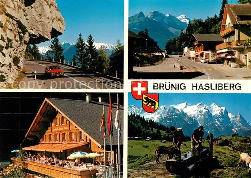 AK / Ansichtskarte Hasliberg_Bruenig_BE Passstrasse Wetterhorn Hasliberg_Bruenig_BE