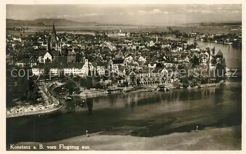 AK / Ansichtskarte Konstanz_Bodensee Fliegeraufnahme Konstanz_Bodensee