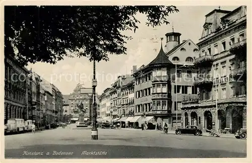 AK / Ansichtskarte Konstanz_Bodensee Marktstaette Konstanz_Bodensee