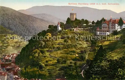 AK / Ansichtskarte Hornberg_Schwarzwald Schloss Burgruine Hornberg Schwarzwald