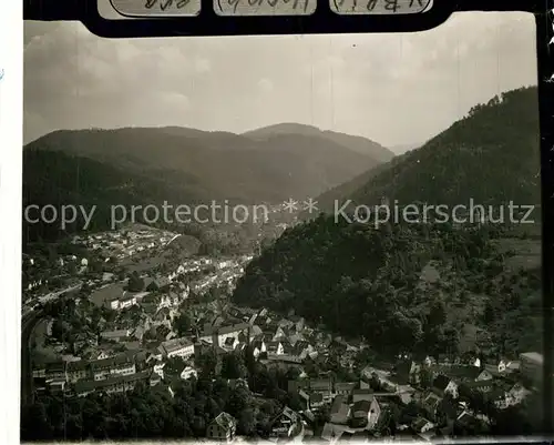 AK / Ansichtskarte Hornberg_Schwarzwald Fliegeraufnahme Hornberg Schwarzwald