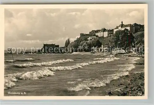 AK / Ansichtskarte Meersburg_Bodensee Uferpartie am See Meersburg Bodensee