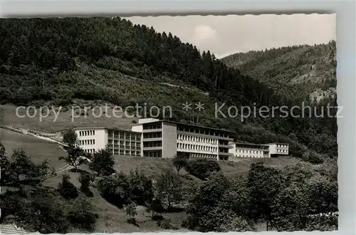 AK / Ansichtskarte Hornberg_Schwarzwald Staedtisches Krankenhaus Hornberg Schwarzwald