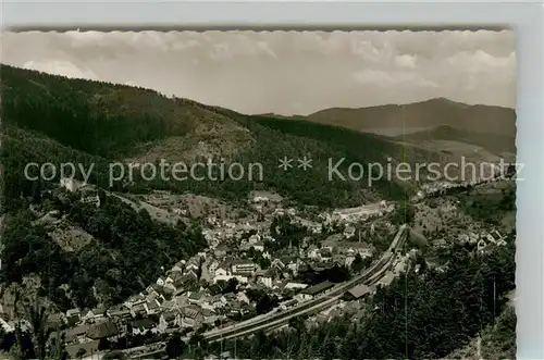 AK / Ansichtskarte Hornberg_Schwarzwald Panorama Schwarzwaldbahn Hornberg Schwarzwald