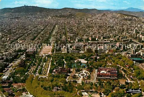 AK / Ansichtskarte Barcelona_Cataluna Vista Aerea Fliegeraufnahme Barcelona Cataluna