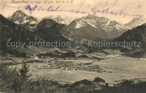 AK / Ansichtskarte Oberstdorf Panorama Oberstdorf