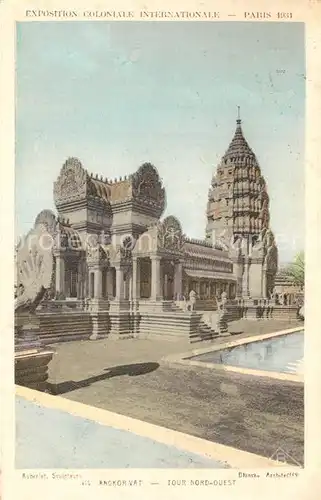 AK / Ansichtskarte Angkor_Wat Auberlet Skulpturen Angkor_Wat