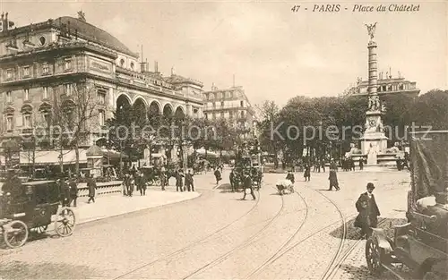 AK / Ansichtskarte Paris Place de Chatelet Paris