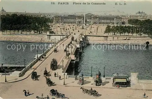 AK / Ansichtskarte Paris Place de la Concorde Paris