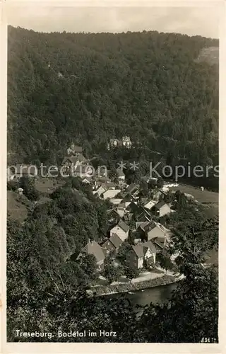 AK / Ansichtskarte Treseburg_Harz Blick ins Bodetal Treseburg Harz