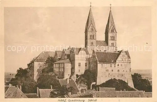 AK / Ansichtskarte Quedlinburg Schloss Quedlinburg