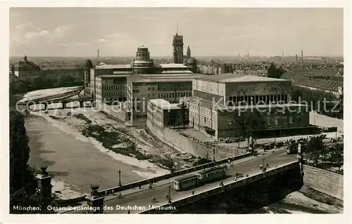 AK / Ansichtskarte Muenchen Gesamtbauanlage des Deutschen Museums Isarbruecke Fliegeraufnahme Muenchen