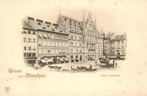 AK / Ansichtskarte Muenchen Neues Rathaus Muenchen