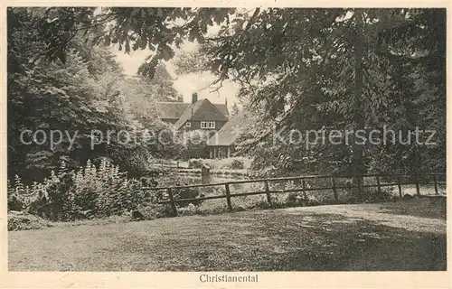 AK / Ansichtskarte Christianental Waldgasthaus Pension Wildpark Christianental