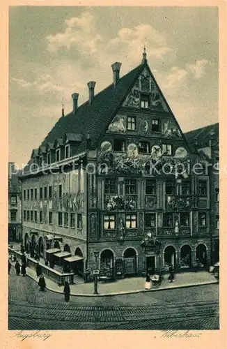 AK / Ansichtskarte Augsburg Weberhaus ehemaliges Zunfthaus der Weber Historisches Gebaeude Augsburg