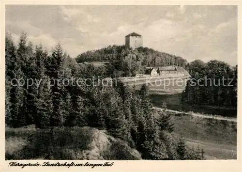 AK / Ansichtskarte Harzgerode Landschaft im langen Tal Harzgerode