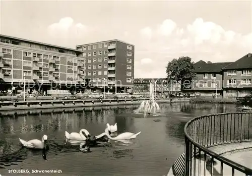 AK / Ansichtskarte Stolberg_Rheinland Schwanenteich Stolberg_Rheinland