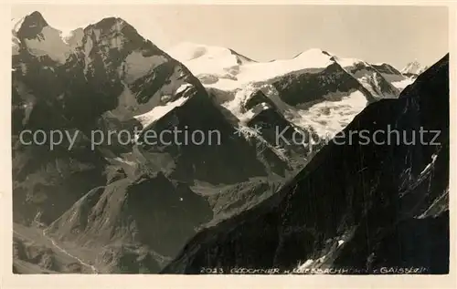 AK / Ansichtskarte Zell_See mit Glockner Goiesbachhorn und Gaissteig Zell_See