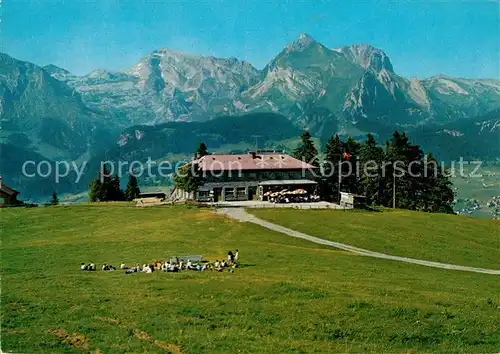 AK / Ansichtskarte Unterwasser_Toggenburg Bergrestaurant Iltios Saentis Schafberg Unterwasser Toggenburg