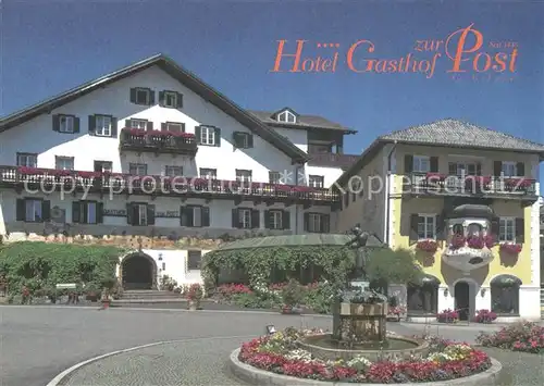 AK / Ansichtskarte St_Gilgen_Salzkammergut Hotel Gasthaus zur Post St_Gilgen_Salzkammergut