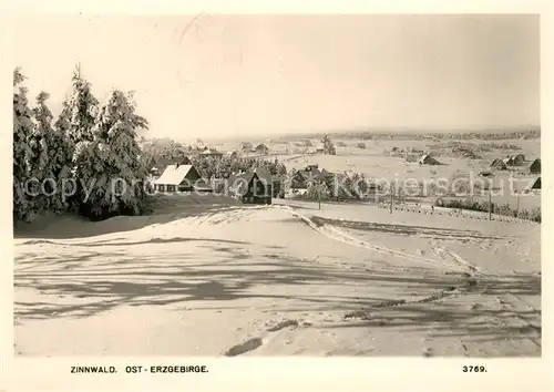 AK / Ansichtskarte Zinnwald Georgenfeld Winterpanorama Zinnwald Georgenfeld