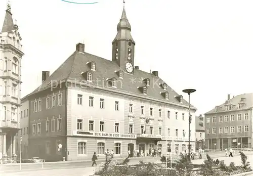 AK / Ansichtskarte Annaberg Buchholz_Erzgebirge Markt mit Rathaus Annaberg Buchholz